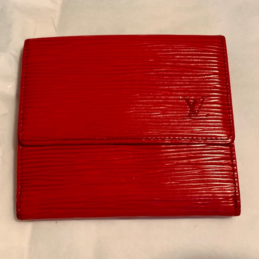 Louis Vuitton RED Epi Wallet